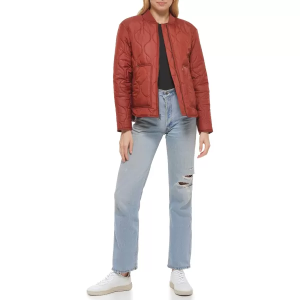 Levis Womens Onion Quilted Liner JacketBrick Red