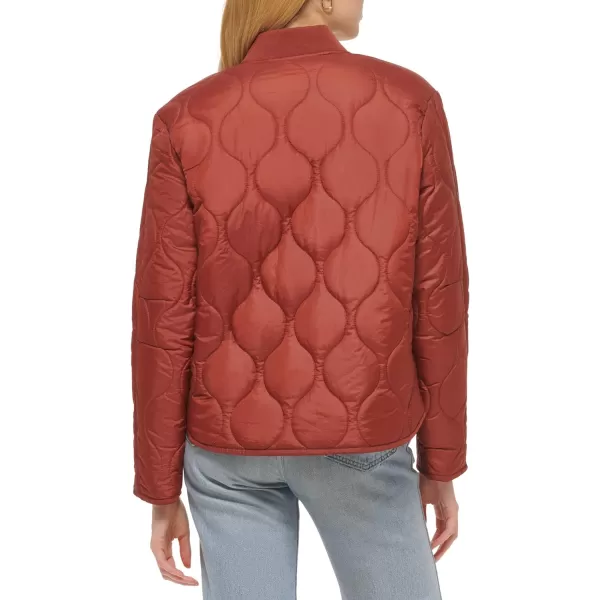 Levis Womens Onion Quilted Liner JacketBrick Red