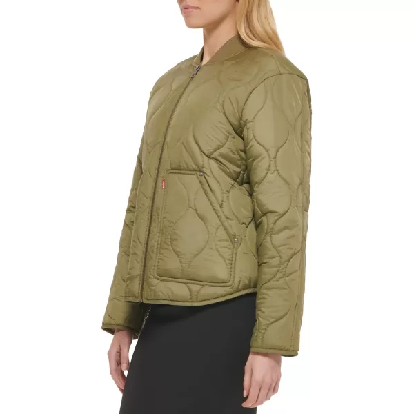 Levis Womens Onion Quilted Liner JacketMartini Olive