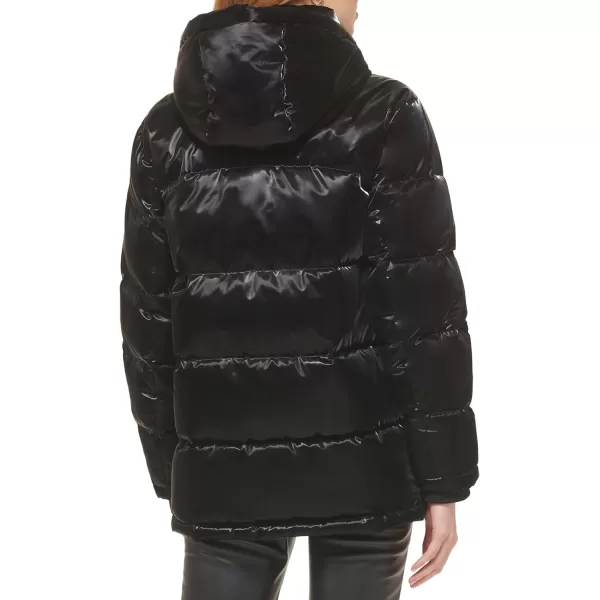 Levis Womens Quilted Bubble PufferHigh Shine Black