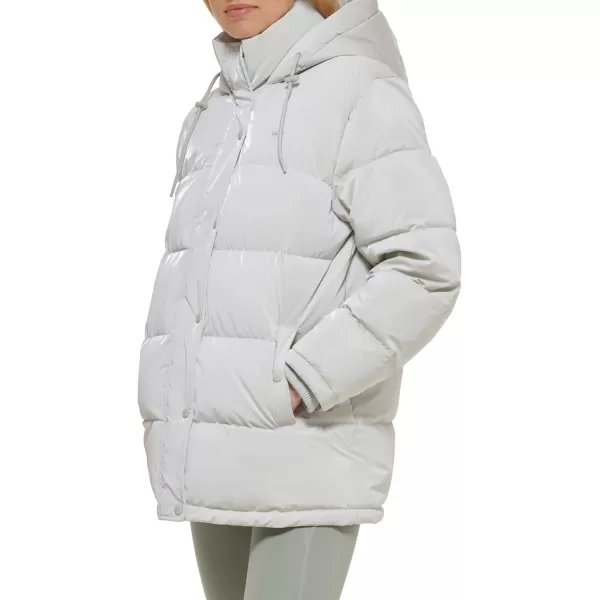 Levis Womens Quilted Bubble PufferHigh Shine Ice