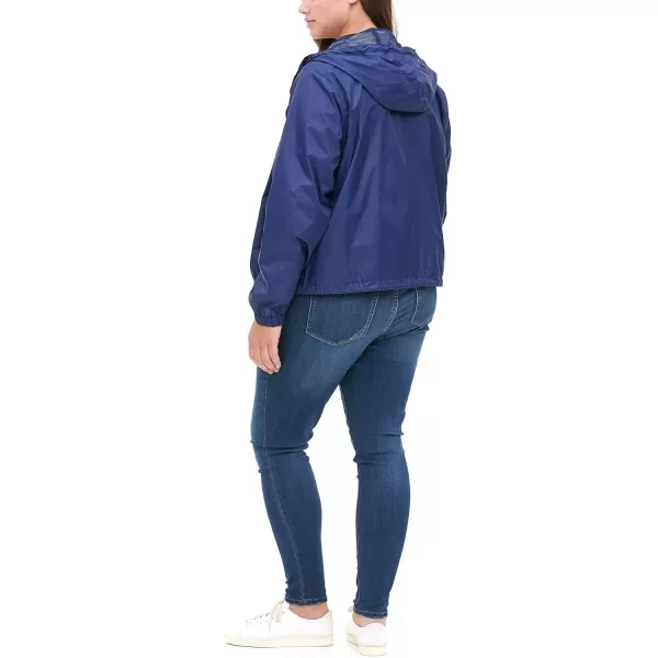 Levis Womens Retro Hooded Rain Windbreaker Jacket Standard amp Plus SizesPlus Size Navy