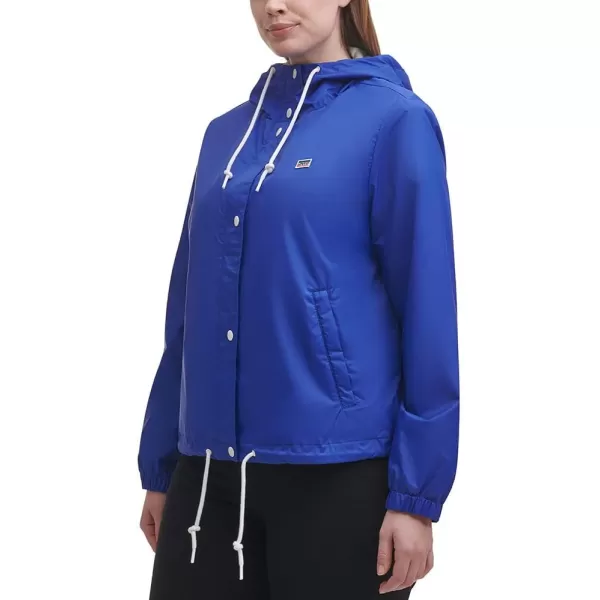 Levis Womens Retro Hooded Rain Windbreaker Jacket Standard amp Plus SizesPlus Size Sapphire