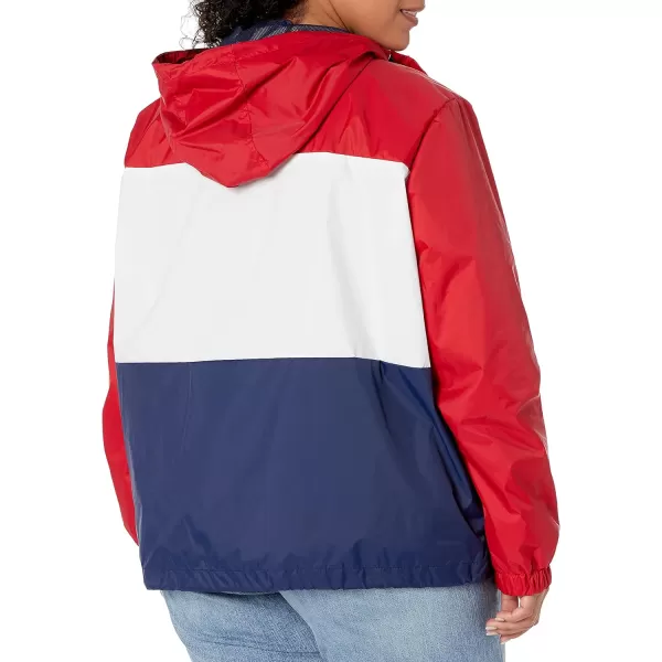 Levis Womens Retro Hooded Rain Windbreaker Jacket Standard amp Plus SizesStandard Rinse