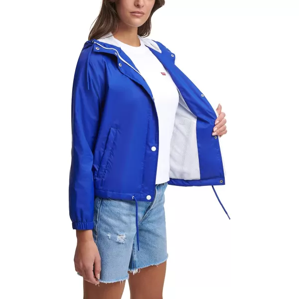 Levis Womens Retro Hooded Rain Windbreaker Jacket Standard amp Plus SizesStandard Sapphire Night