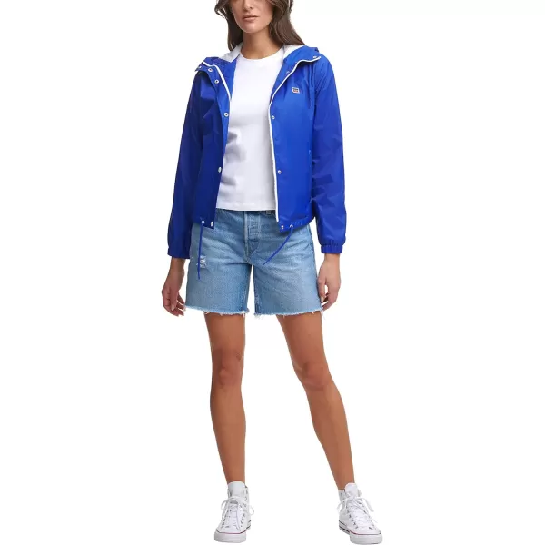 Levis Womens Retro Hooded Rain Windbreaker Jacket Standard amp Plus SizesStandard Sapphire Night