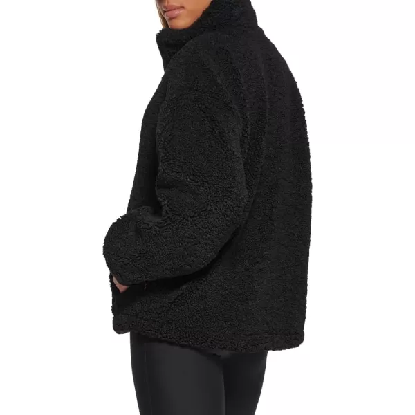 Levis Womens Sherpa Zip Up Teddy JacketBlack