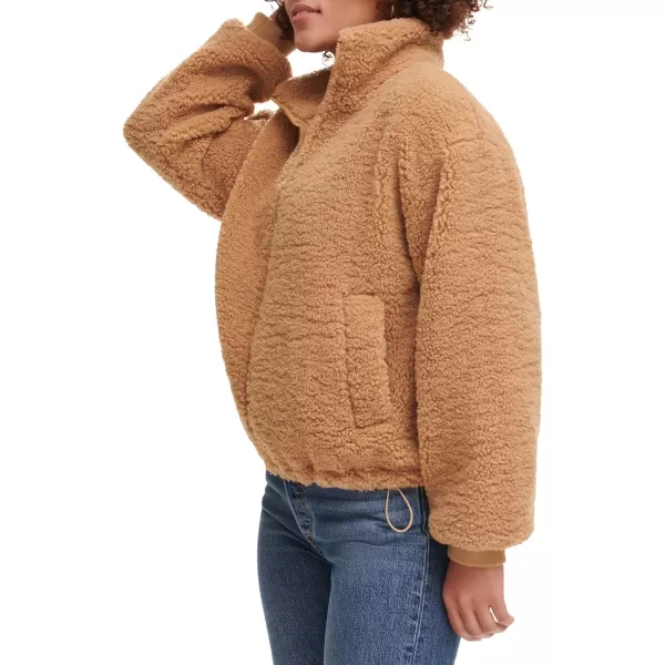 Levis Womens Sherpa Zip Up Teddy JacketChestnut