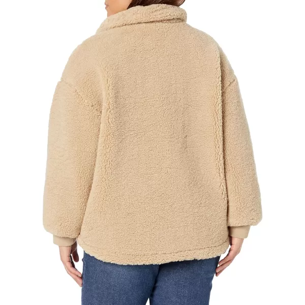 Levis Womens Sherpa Zip Up Teddy JacketSesame