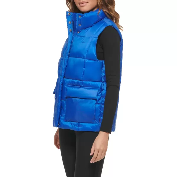 Levis Womens Sporty Box Quilted Puffer VestArmy Green