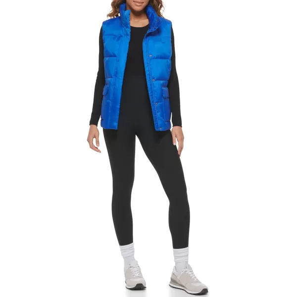 Levis Womens Sporty Box Quilted Puffer VestLhtwht Turkish Sea