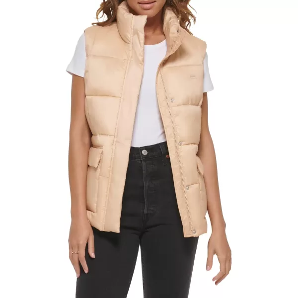 Levis Womens Sporty Box Quilted Puffer VestTurkish Sea