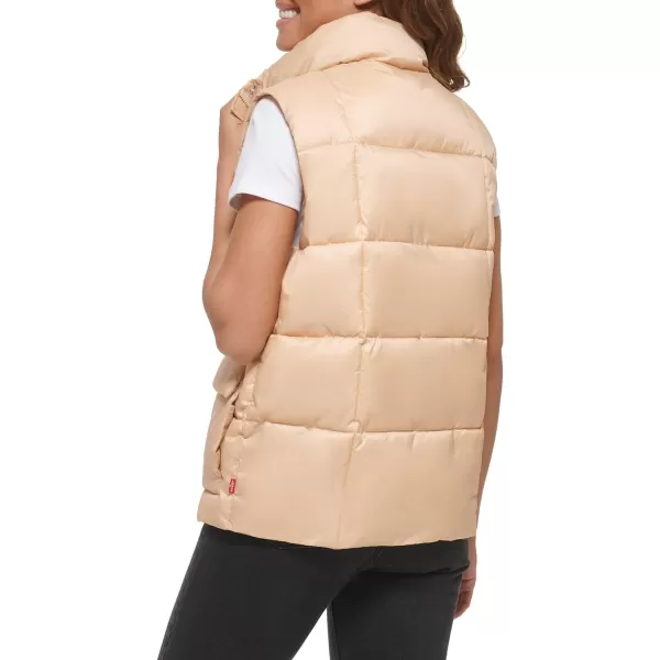 Levis Womens Sporty Box Quilted Puffer VestTurkish Sea