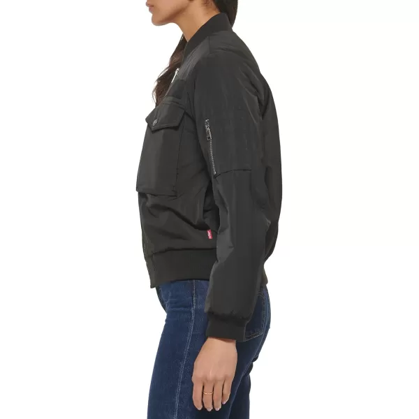 Levis Womens Utility Flight Bomber JacketBlack