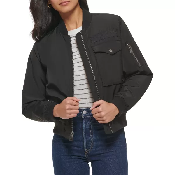 Levis Womens Utility Flight Bomber JacketBlack