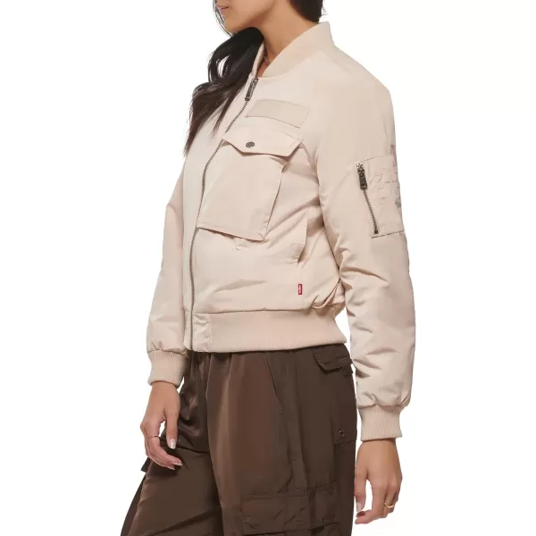 Levis Womens Utility Flight Bomber JacketSand