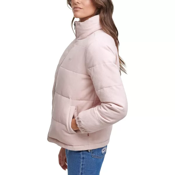 Levis Womens Zoe Corduroy Puffer Jacket Standard amp Plus SizesBaby Pink Corduroy