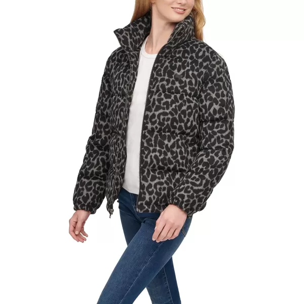 Levis Womens Zoe Corduroy Puffer Jacket Standard amp Plus SizesGrey Leopard Wool Blend