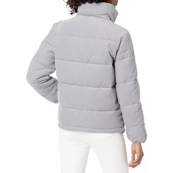 Levis Womens Zoe Corduroy Puffer Jacket Standard amp Plus SizesLight Grey Corduroy