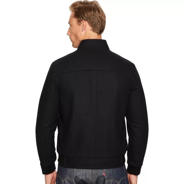 Marc New York by Andrew Marc Mens Barlow Melton Wool Bomber JacketInk