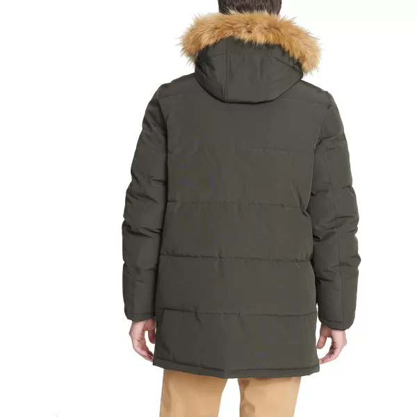 Tommy Hilfiger Mens Arctic Cloth Heavyweight Performance ParkaDark Forest