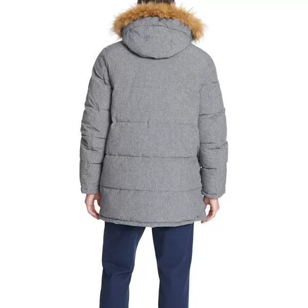 Tommy Hilfiger Mens Arctic Cloth Heavyweight Performance ParkaHeather Grey