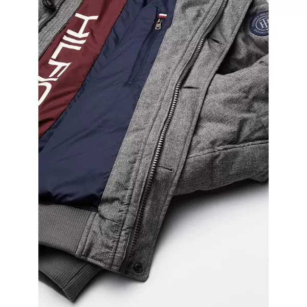Tommy Hilfiger Mens Arctic Cloth Heavyweight Performance ParkaHeather Grey