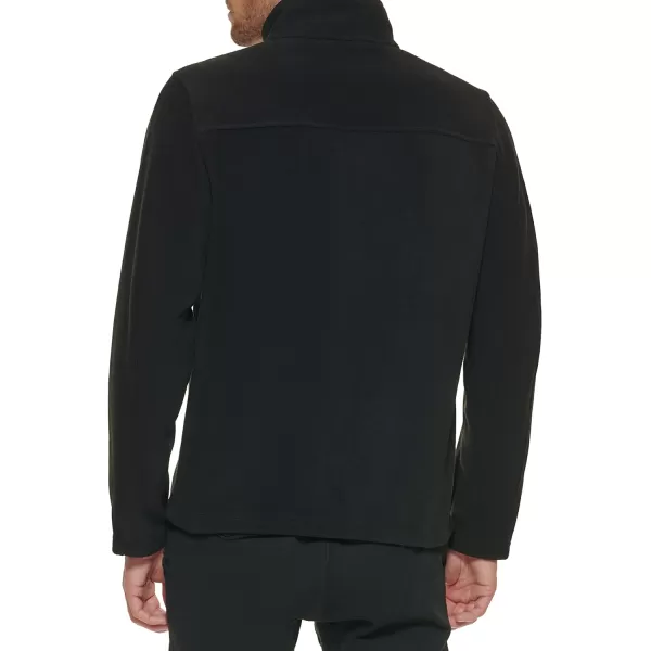 Tommy Hilfiger Mens Classic Zip Front Polar Fleece JacketBlack