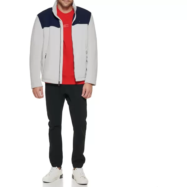 Tommy Hilfiger Mens Classic Zip Front Polar Fleece JacketNavyIce