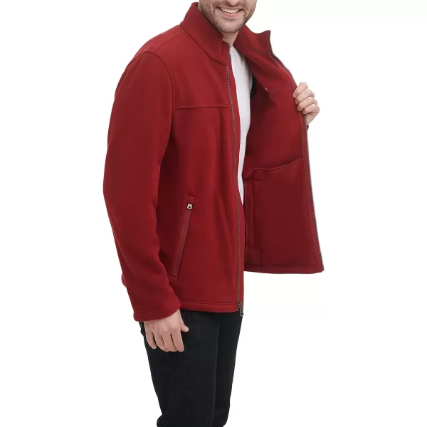 Tommy Hilfiger Mens Classic Zip Front Polar Fleece JacketRed