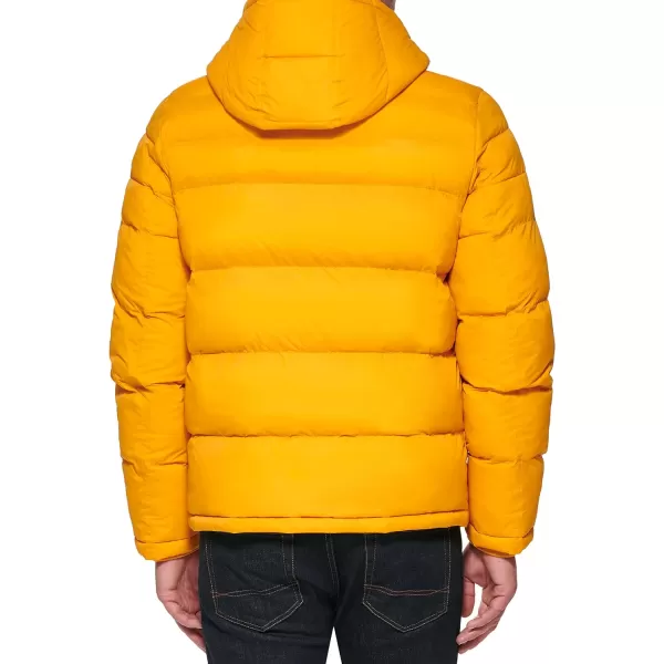 Tommy Hilfiger Mens Hooded Puffer JacketArctic Yellow