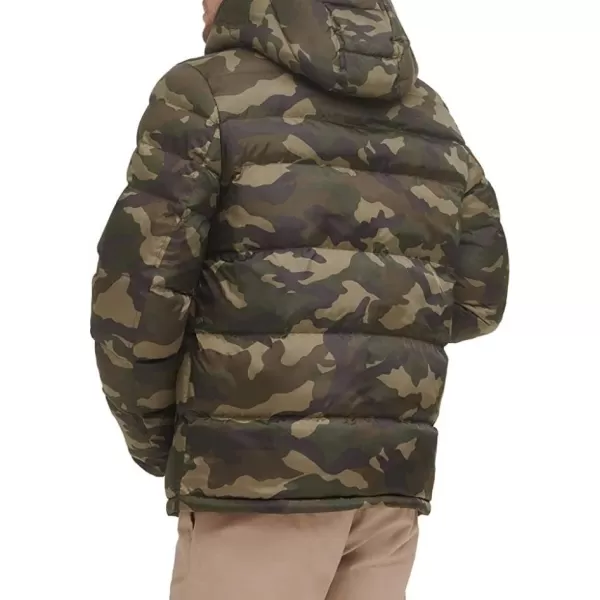 Tommy Hilfiger Mens Hooded Puffer JacketCamouflage