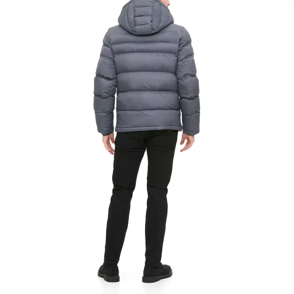 Tommy Hilfiger Mens Hooded Puffer JacketCharcoal