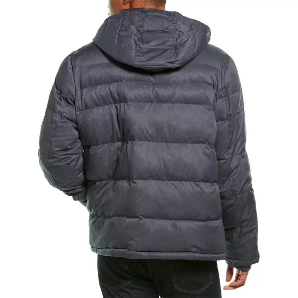 Tommy Hilfiger Mens Hooded Puffer JacketHeather Navy