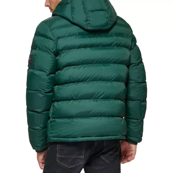 Tommy Hilfiger Mens Hooded Puffer JacketPine