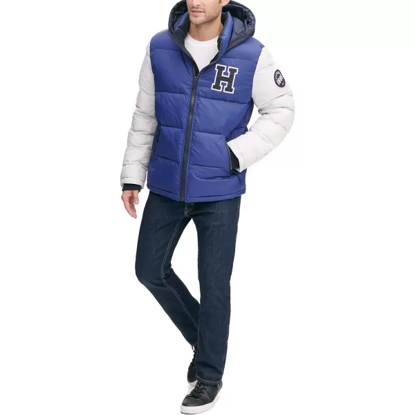 Tommy Hilfiger Mens Hooded Puffer JacketRoyal