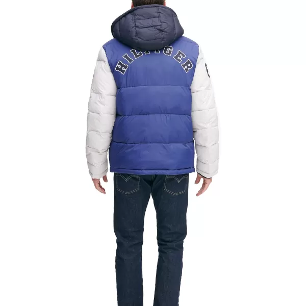 Tommy Hilfiger Mens Hooded Puffer JacketRoyal