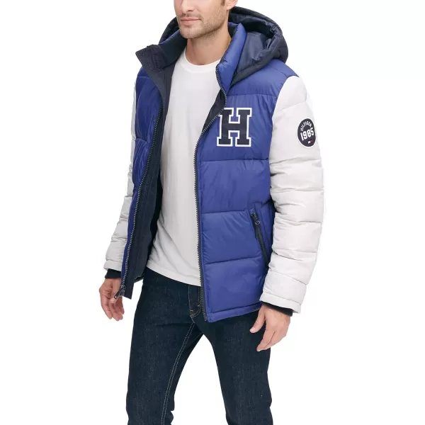 Tommy Hilfiger Mens Hooded Puffer JacketRoyal