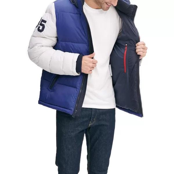 Tommy Hilfiger Mens Hooded Puffer JacketRoyal