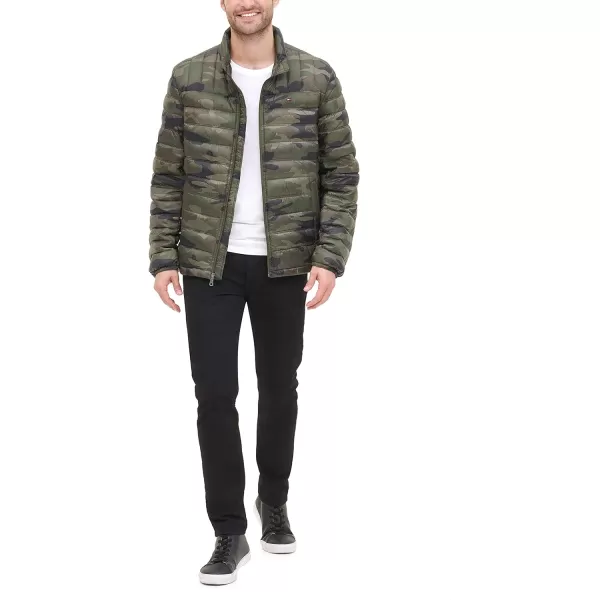 Tommy Hilfiger Mens Legacy Classic Packable Down Puffer JacketCamouflage