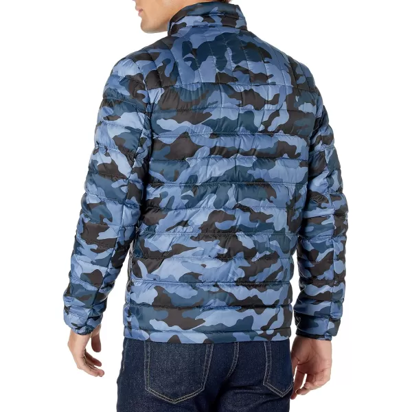 Tommy Hilfiger Mens Legacy Classic Packable Down Puffer JacketNavy Camouflage