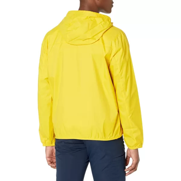 Tommy Hilfiger Mens Lightweight Active Water Resistant Hooded Rain JacketEureka Yellow