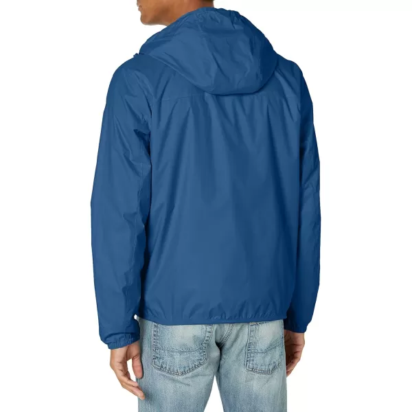 Tommy Hilfiger Mens Lightweight Active Water Resistant Hooded Rain JacketNautical Blue