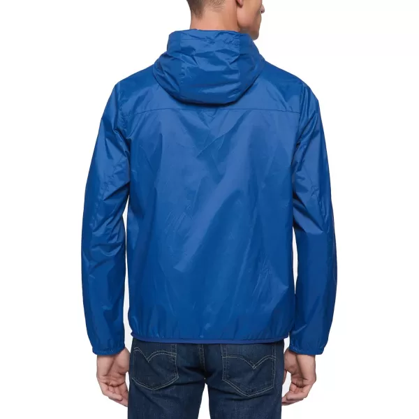 Tommy Hilfiger Mens Lightweight Active Water Resistant Hooded Rain JacketNautical Blue