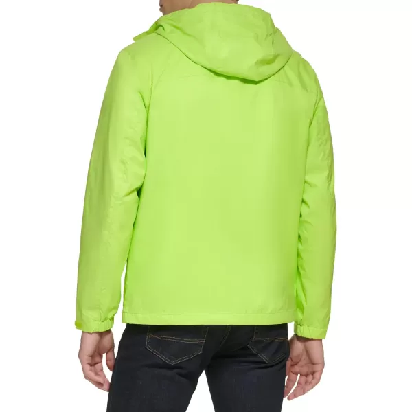 Tommy Hilfiger Mens Lightweight Breathable Waterproof Hooded JacketLime