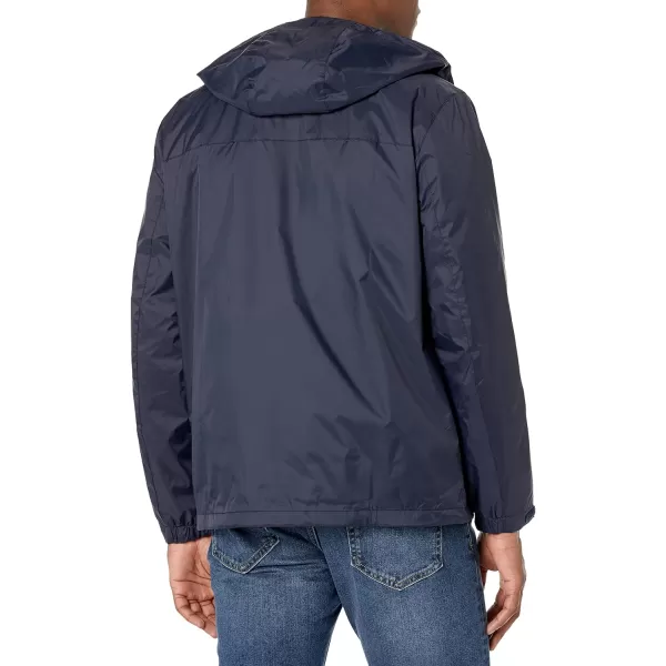 Tommy Hilfiger Mens Lightweight Breathable Waterproof Hooded JacketNavy