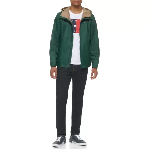 Tommy Hilfiger Mens Lightweight Breathable Waterproof Hooded JacketPine Grove