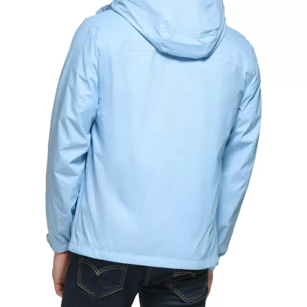 Tommy Hilfiger Mens Lightweight Breathable Waterproof Hooded JacketPowder Blue