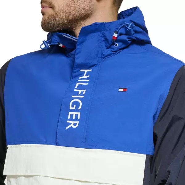 Tommy Hilfiger Mens Lightweight Logo PopoverBlueWhite