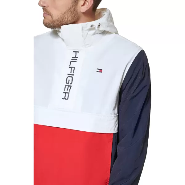 Tommy Hilfiger Mens Lightweight Logo PopoverMidnightIceRed